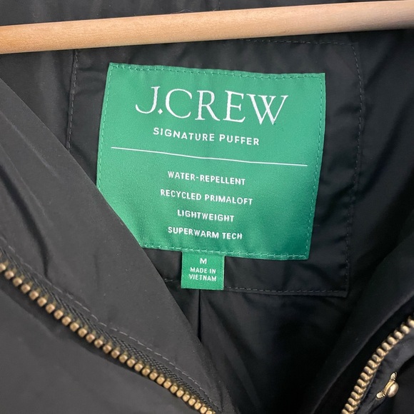 J.Crew Signature Puffer, Black Sz M - Picture 2 of 4